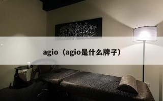 agio（agio是什么牌子）