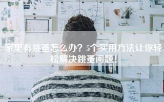 家里有跳蚤怎么办？5个实用方法让你轻松解决跳蚤问题！