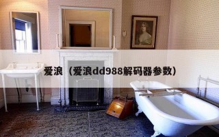 爱浪（爱浪dd988解码器参数）