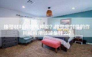 橡塑材料有哪些种类？橡塑密封件的作用和应用领域是什么？