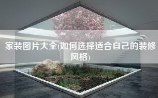 家装图片大全(如何选择适合自己的装修风格)