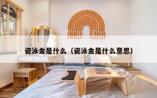 瓷泳金是什么（瓷泳金是什么意思）