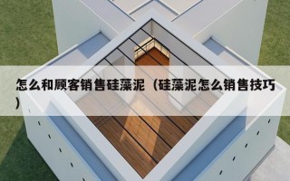 怎么和顾客销售硅藻泥（硅藻泥怎么销售技巧）