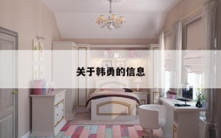 关于韩勇的信息