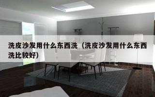 洗皮沙发用什么东西洗（洗皮沙发用什么东西洗比较好）