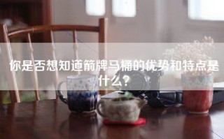 你是否想知道箭牌马桶的优势和特点是什么？