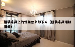 组装家具上的螺丝怎么卸下来（组装家具螺丝拆卸）