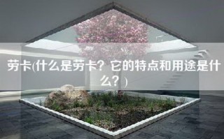 劳卡(什么是劳卡？它的特点和用途是什么？)