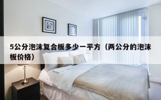 5公分泡沫复合板多少一平方（两公分的泡沫板价格）