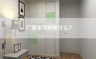 广渠金茂府是什么？