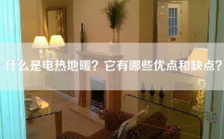 什么是电热地暖？它有哪些优点和缺点？