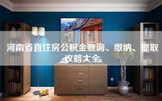 河南省直住房公积金查询、缴纳、提取攻略大全