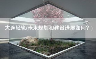 大连轻轨(未来规划和建设进展如何？)