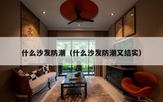 什么沙发防潮（什么沙发防潮又结实）