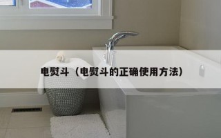 电熨斗（电熨斗的正确使用方法）