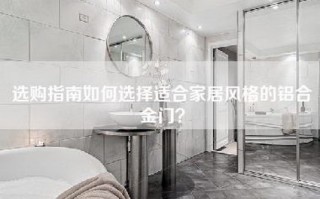 选购指南如何选择适合家居风格的铝合金门？