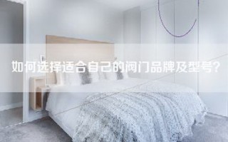 如何选择适合自己的阀门品牌及型号？