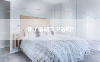 你了解朝阳卫浴吗？