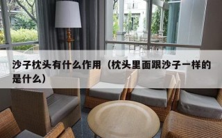 沙子枕头有什么作用（枕头里面跟沙子一样的是什么）