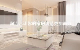 润洁，让你的家居清洁更加高效