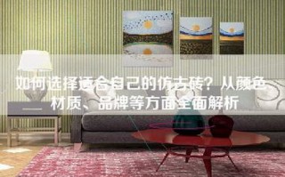如何选择适合自己的仿古砖？从颜色、材质、品牌等方面全面解析