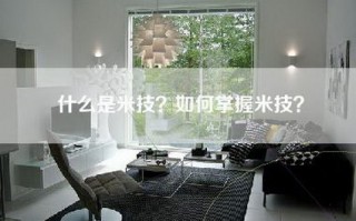 什么是米技？如何掌握米技？
