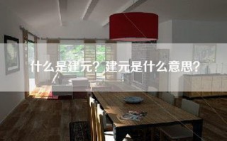 什么是建元？建元是什么意思？