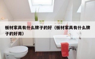 板材家具有什么牌子的好（板材家具有什么牌子的好用）