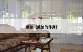 底油（底油的作用）