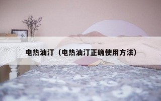 电热油汀（电热油汀正确使用方法）