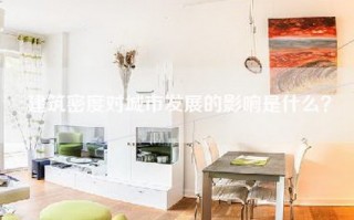 建筑密度对城市发展的影响是什么？