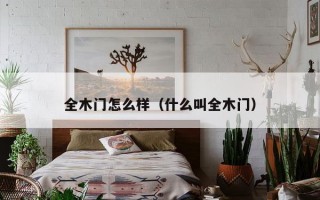 全木门怎么样（什么叫全木门）