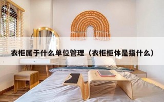 衣柜属于什么单位管理（衣柜柜体是指什么）