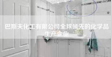 巴斯夫化工有限公司全球领先的化学品生产企业