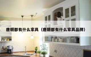 唐朝都有什么家具（唐朝都有什么家具品牌）