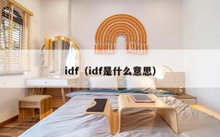 idf（idf是什么意思）