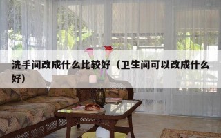 洗手间改成什么比较好（卫生间可以改成什么好）