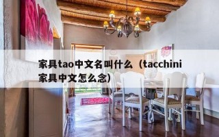 家具tao中文名叫什么（tacchini家具中文怎么念）