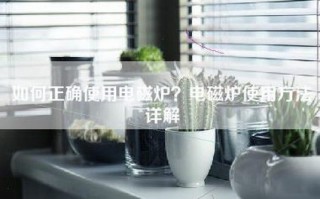 如何正确使用电磁炉？电磁炉使用方法详解