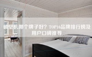 破壁机哪个牌子好？TOP10品牌排行榜及用户口碑推荐