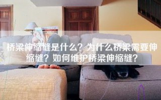 桥梁伸缩缝是什么？为什么桥梁需要伸缩缝？如何维护桥梁伸缩缝？