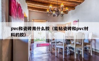 pvc和瓷砖用什么胶（能粘瓷砖和pvc材料的胶）