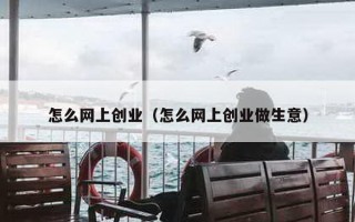 怎么网上创业（怎么网上创业做生意）