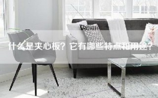 什么是夹心板？它有哪些特点和用途？