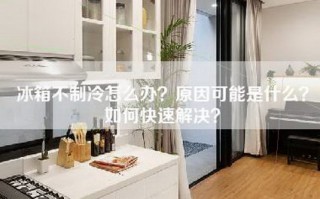 冰箱不制冷怎么办？原因可能是什么？如何快速解决？