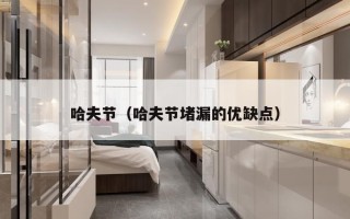 哈夫节（哈夫节堵漏的优缺点）