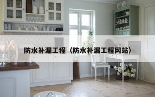 防水补漏工程（防水补漏工程网站）