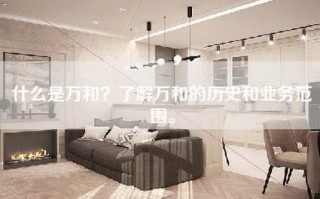 什么是万和？了解万和的历史和业务范围。