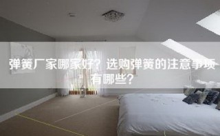 弹簧厂家哪家好？选购弹簧的注意事项有哪些？