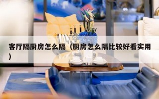 客厅隔厨房怎么隔（厨房怎么隔比较好看实用）